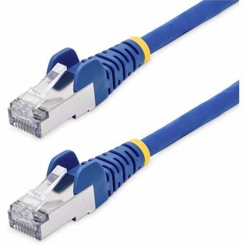 50cm Blue CAT8 Ethernet Cable Snagless RJ45 25G/40G 2000MHz 100W PoE++ S/FTP 26AWG Pure Bare Copper Wire LSZH Shielded Network Patch Cord w/Strain Reliefs Fluke Channel Tested