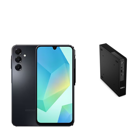 Bundle Dell Pro 5 DESKTOP, Micro (MFF), U7-366H & SAMSUNG Galaxy A16 Phone For 50