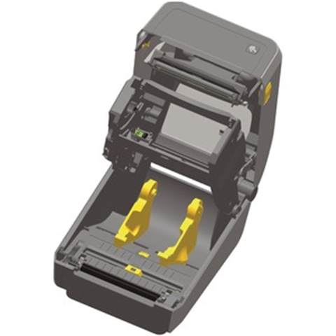 Zebra ZD421 Direct Thermal Desktop Printer, 203DPI, USB, USB Host, Modular Connectivity Slot, 802.11ac, BT4, ROW, APAC Cord Bundle, Swiss Font, EZPL