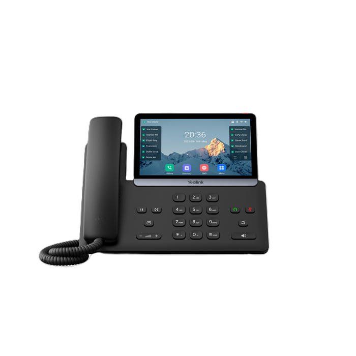 Yealink SIP-T77U IP Phone- 7' Touchscreen- 16 SIP Accounts- Dual USB- HD Voice- PoE- Linux 6.1- TEE Encryption- Wall Mountable