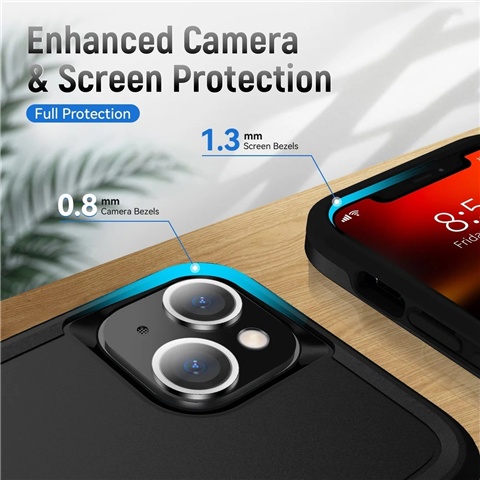 USP Apple iPhone 16e Armor Light Case with MagSafe Black - Two Tough Layers- No Slip Grippy Edges- 360° Protection- Slim- Seek- Pocket FIt