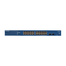 NETGEAR (GS724T) 24-PORT SMART MANAGED SWITCH- GbE(24)- SFP(2)- DESK/RACK- LIFE WTY