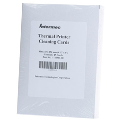 Honeywell Cleaning Card Printer 25 Pk 4IN