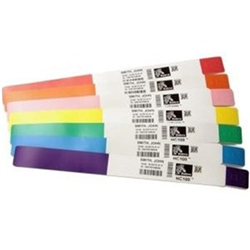 Zebra Z Band C/FORT Adult 25MM PKT/6 WHI