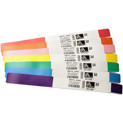 Zebra Z Band C/FORT Pediatric 25MM PKT/6 WHI