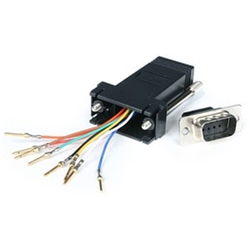 DB9 to RJ45 Modular Adapter - M/F - Serial adapter - DB-9 (M) - RJ-45 (F)