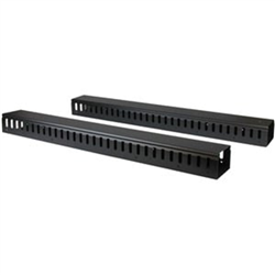 Vertical Cable ORGANISER With Finger Ducts - 40U - 6FT. 2YR