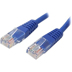 3 Ft CAT5E Blue Molded RJ45 UTP Cat 5E Patch Cable - 3FT Patch Cord - 3FT Molded Patch Cable