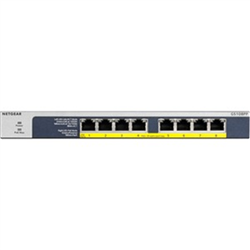 Netgear (GS108PP) 8-PORT Unmanaged SWITCH- POE+(8) 123W- Life WTY