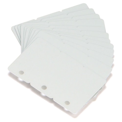 Zebra Blank Cards CR-80 30 Mil 3 Part 500/BOX WHI
