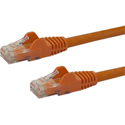 Startech 0.5M CAT6 ETHERNET Cable Orange 650MHZ SNAGLESS Patch Cord LTW