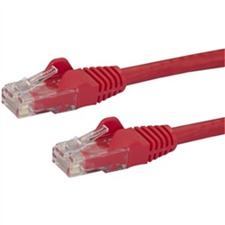 10m Cat6 Patch Cable with Snagless RJ45 Connectors - Red