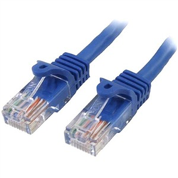 Startech 50CM Blue CAT5E/ Cat 5 SNAGLESS ETHERNET Patch Cable 0.5 M