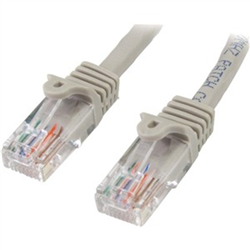 Cat5e Patch Cable With SNAGLESS RJ45 Connectors - 5 M GREY
