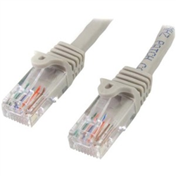 7m Gray Cat5e Ethernet Patch Cable with Snagless RJ45 Connectors