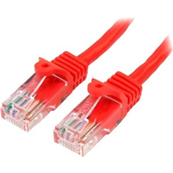 7m Red Cat5e Ethernet Patch Cable with Snagless RJ45 Connectors