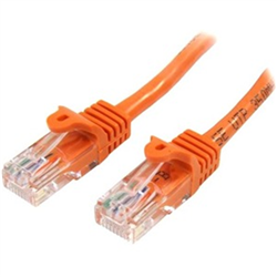 7m Orange Cat5e Ethernet Patch Cable with Snagless RJ45 Connectors