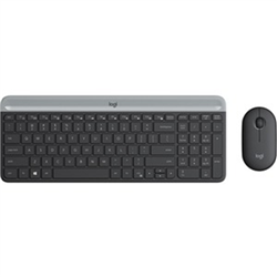 Logitech MK470 Slim Wireless Keyboard And Mouse COMBO-2.4 GHZ RECEIVER-GRAPHITE - 1YR WTY