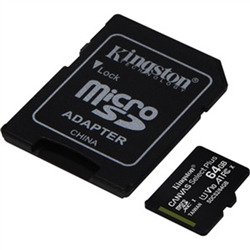 64Gb MICROSDXC Canvas Select 100R A1 C10 Card + Sd Adapter