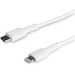 STARTECH 1M USB-C TO LIGHTNING CHARGE/SYNC CABLE- DURABLE- MFi- WHITE- 2YR