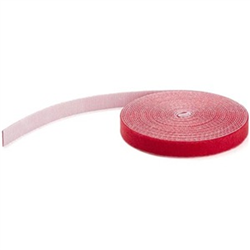 Hook and Loop Tape - 30 4 m - Reusable Adjustable Cable Ties - Red (HKLP100RD)