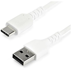 Startech 2M USB2.0 To USB-C CABLE- DURABLE- 60W Power PASSTHROUGH- WHITE. M/M- LTW