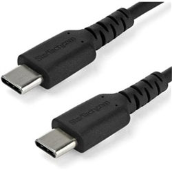 Startech 1M USB-C 2.0 CABLE- DURABLE- 60W PASSTHROUGH- BLACK- LTW