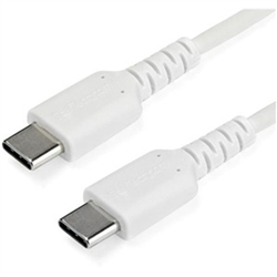2M (6FT) USB C Cable - Durable USB 2.0 Type C Cord - Data Charging - Male To Male - White (RUSB2CC2MW)