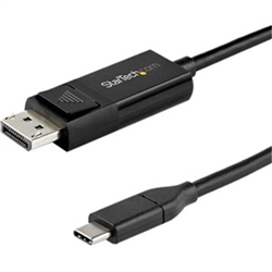2 m (6.6 ft) USB C to DisplayPort 1.4 Cable - Bidirectional - 8K 30 - HBR3 - Thunderbolt 3 - USB Type C Adapter (CDP2DP142MBD)