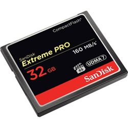 SanDisk Extreme Pro CF- CFXPS 32GB- VPG65- UDMA 7- 160MB/s R- 150MB/s W- 4x6- Lifetime Limited