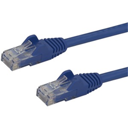 STARTECH 1.5M CAT6 CABLE- RJ45 PATCH CORD- SNAGLESS- 650MHz 100W- BLUE- LTW