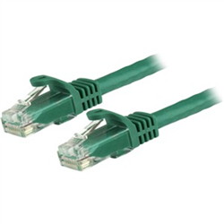 STARTECH 1.5M CAT6 CABLE- RJ45 PATCH CORD- SNAGLESS- 650MHz 100W- GREEN- LTW
