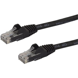 STARTECH 7.5M CAT6 CABLE- RJ45 PATCH CORD- SNAGLESS- 650MHz 100W- BLACK- LTW