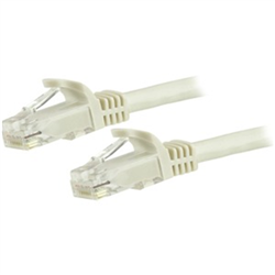 STARTECH 7.5M CAT6 CABLE- RJ45 PATCH CORD- SNAGLESS- 650MHz 100W- WHITE- LTW