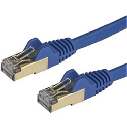1.5 m CAT6a Cable - Blue - RJ45 Ethernet Cable - Snagless - CAT6a STP Cord - Copper Wire - 10Gb (6ASPAT150CMBL)