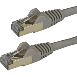 1.5 m CAT6a Cable - Grey - RJ45 Ethernet Cable - Snagless - CAT6a STP Cord - Copper Wire - 10Gb (6ASPAT150CMGR)
