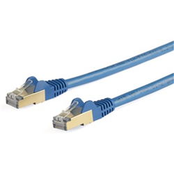 7m CAT6a Ethernet Cable - Blue- RJ45 Snagless Connectors - CAT6a STP Cord - Copper Wire - Network Cable (6ASPAT7MBL)