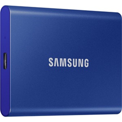 SAMSUNG T7 1TB PORTABLE USB-C SSD- UP TO 1050MBS R/W- BLUE- USB-C- 3YR WTY