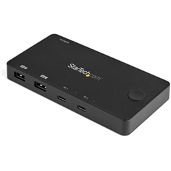 Startech 2 Port USB C KVM Switch - UHD 4K 60HZ HDMI W/USB Type C Cables 2YR
