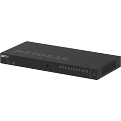NETGEAR 12-PORT MANAGED L2 SWITCH- POE+(8) 125W- GbE(2)- SFP(2)- LIFE WTY