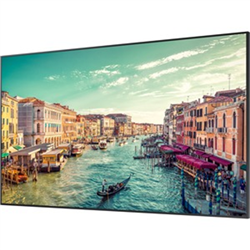 Qb85r 85IN 16/7 UHD Commercial Display 120HZ 350CD/M2 RS232/RJ45 Control WIFI Embedded IP5X Built In Quad Core Soc MAGICINFO S6 TIZEN SSSP 6.0 2X HDMI2.0 1X DVI-D HDCP2.2 4.1 G Storage USB