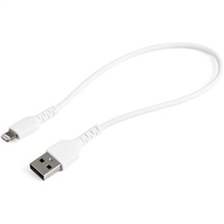 Startech 0.3M USB-A To Lightning CABLE- RUGGED- WHITE- 2YR