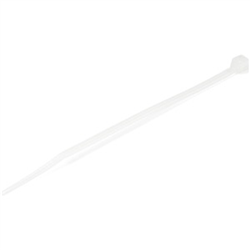 10cm(4in) Cable Ties - 2mm(1/16in) wide 22mm(7/8in) Bundle Diameter 8kg(18lb) Tensile Strength Nylon Self Locking Zip Ties with Curved Tip - 94V-2/UL Listed 100 Pack - White(CBMZT4N)