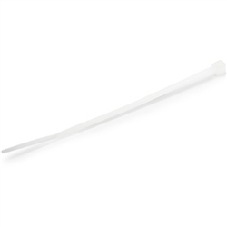 10cm(4in) Cable Ties - 2mm(1/16in) wide 22mm(7/8in) Bundle Diameter 8kg(18lb) Tensile Strength Nylon Self Locking Zip Ties with Curved Tip - 94V-2/UL Listed 1000 Pack - White(CBMZT4NK)