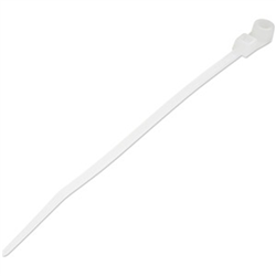 10cm(4in) Cable Ties with Mounting Hole - 2mm(1/16in) wide 24mm(7/8in) Bundle Dia. 8kg(18lb) Tensile Strength Nylon 66 Self Locking Ties w/Screw Hole UL Listed 100 Pack(CBMZTS10N4)