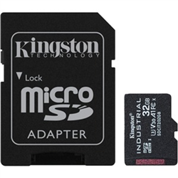 32GB microSDHC Industrial C10 A1 pSLC Card + SD Adapter