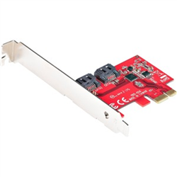 SATA PCIe Card - 2 Port PCIe SATA Expansion Card - 6Gbps - Full/Low Profile - PCI Express to SATA Adapter/Controller - ASM1061 Non-Raid - PCIe to SATA Converter