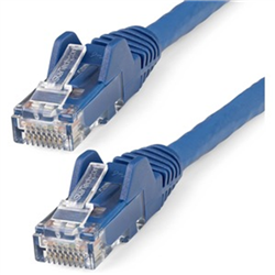 15m CAT6 Ethernet Cable - LSZH (Low Smoke Zero Halogen) - 10 Gigabit 650MHz 100W PoE RJ45 10GbE UTP Network Patch Cord Snagless with Strain Relief - Blue CAT 6 ETL Verified 24AWG