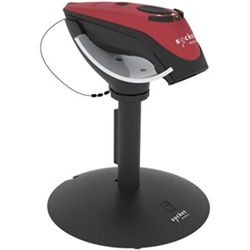 DuraScan D720 Linear Barcode Plus QR Code Reader Red Charging Stand