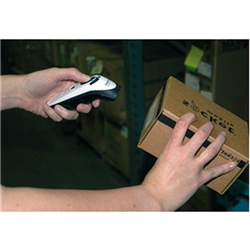 DuraScan D720 Linear Barcode Plus QR Code Reader White Charging Stand